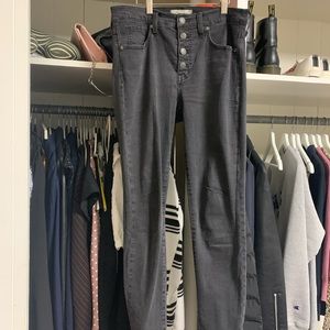 High rise skinny Madewell jeans